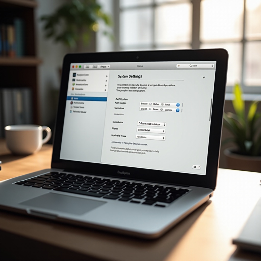 como encontrar o nome de configuração canônica do MacBook